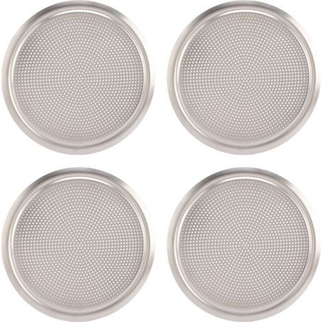 Grilles de haut-parleurs de portières, quatre grilles rondes galvanisées, adaptées aux intérieurs de véhicules colorés. (1/5)