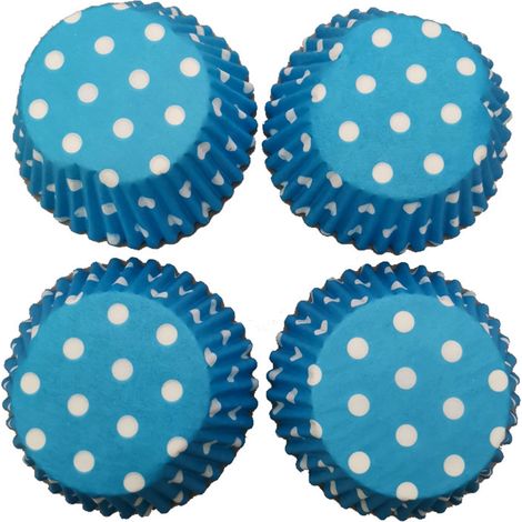 Moules à pâtisserie faciles à démouler, jolis moules en papier décoratifs pour mini-cupcakes, moules à muffins à pois pour mariage, anniversaire, bébé (1/5)