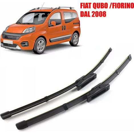 KIT 2 SPAZZOLE TERGICRISTALLO ANTERIORE FIAT QUBO FIORINO DAL 2008 650MM+450MM (1/5)