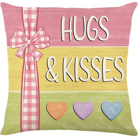 Housse De Coussin - Forme Coeur - 45 X 45 Cm - Polyester - Décoration Intérieure - Pour Canapé Chambre Salon - 1 Pièce (1/5)