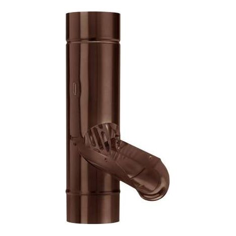 GRÖMO ALUSTAR Regenwasserklappe Testa di Moro ø100 mit V2A Sieb, SX (glatt), 82742 (1/2)