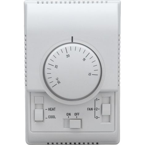 Thermostat mécanique pour climatisation centrale 110-220V Installation intégrée Longue durée de vie Commutateur de mode chaud/froid (1/5)