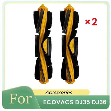Lot de 2 brosses rotatives pour accessoires de balayage ECOVACS DJ35 DJ36