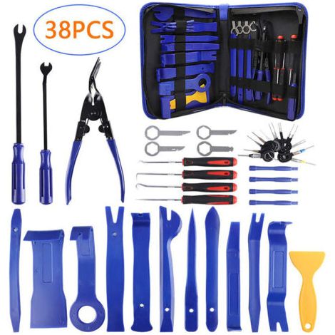 Kit d'outils de réparation d'intérieur de voiture, mécanique Portable, Auto, démontage d'installation, outils de levier (1/5)