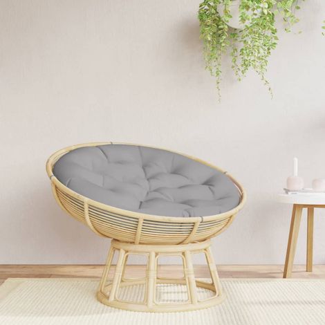 Coussin rond,Coussin d'assise Confortable gris Ø 100 x11 cm tissu oxford -AD18718 (1/5)