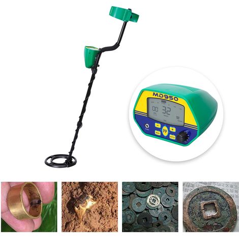 Détecteur de métaux souterrain MD950 avec fonction de positionnement précis et rétroéclairage LED (1/5)