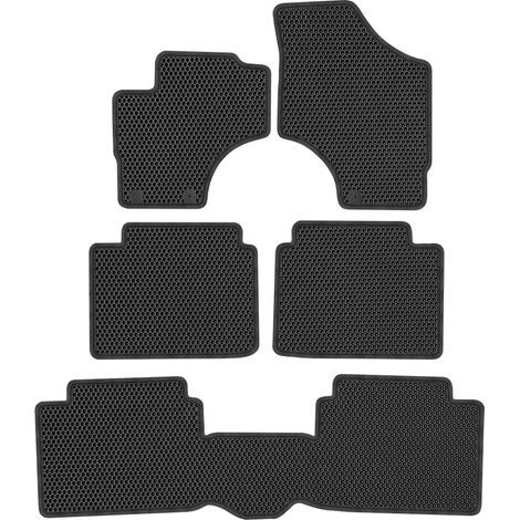 Hyundai ix55 SUV 7 places (2006-2012). Tapis de sol dédiés - EVA alvéolé noir (1/5)