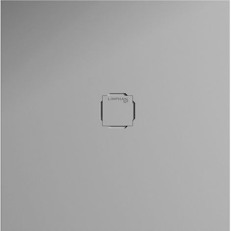Piatto doccia quadrato 100X100 cm effetto liscio marmoresina HARMONY Cemento