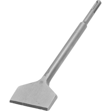 Ciseau à carrelage large, grattoir pour murs et sols, marteau de démolition rotatif à tige ronde, 7,6 cm x 25,4 cm (1/5)