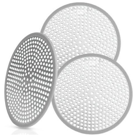 3 Pièces Attrape Cheveux Douche, Filtre Cheveux Douche Baignoire 118 mm/ 4,65\", Grille Douche, Filtre Baignoire Anti Cheveux, Grille Baignoire Anti Cheveux, pour Cuisine, Salle de Bains Douche (1/5)