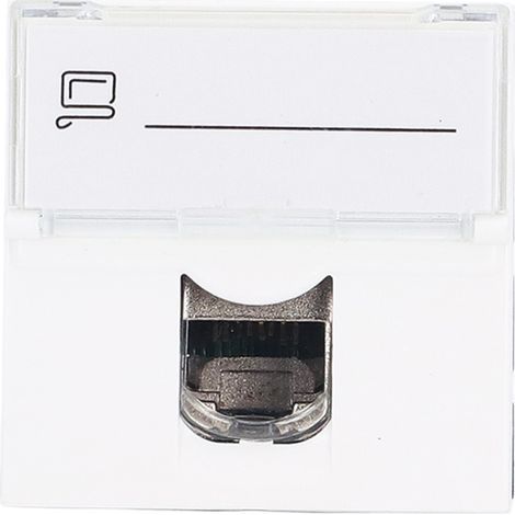 CAT6A RJ45 Netzwerkanschlussmodul, französischer Adapter, abgeschirmtes ABS-Zubehör für Computer (1/5)