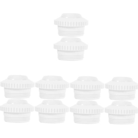 5 Ensembles Jets De Massage en Piscine Fontaine Prise Filet Accessoire Massage Accessoire Spa Buse De Sortie d'eau en Plastique Entrée D'écoulement De Blanche 2 Pièces x 5 (1/5)