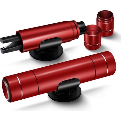 Conjunto de dos piezas que incluye rompecristales y cortador de cinturones de seguridad，martillo de seguridad para automóviles 2 en 1