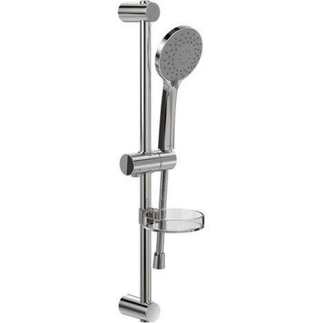 Villeroy & Boch Universal Showers - Conjunto de alcachofa de ducha, barra y manguera, 3 chorros, cromo TVS109004UK061 (1/3)