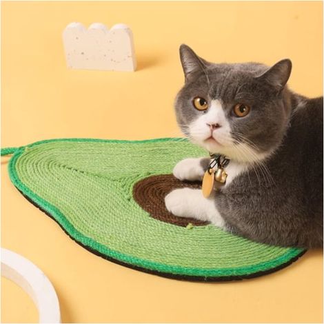 QAZQA Planche à gratter pour chat，Tapis Griffoir pour Chat Tapis en sisal Tapis anti-rayures EVA anti-dérapant chat jouet protection canapé meubles（Façon avocat） (1/5)
