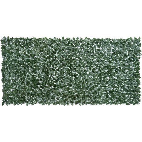 Haie artificielle brise-vue 300x150 cm, vert foncé - Plante décorative pour jardin, balcon, mur, extérieur (1/5)