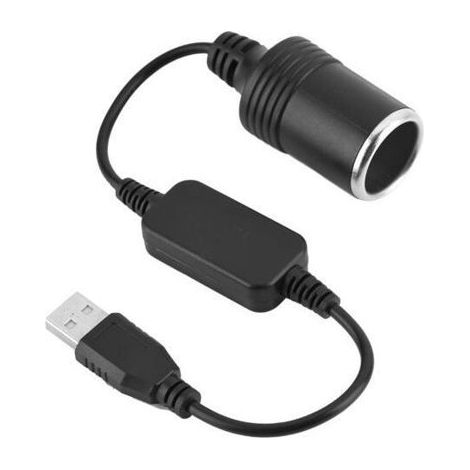 Convertisseur d'adaptateur d'allume-Cigare, Port USB vers câble Adaptateur de convertisseur de Prise Allume-Cigare 12V (1/5)