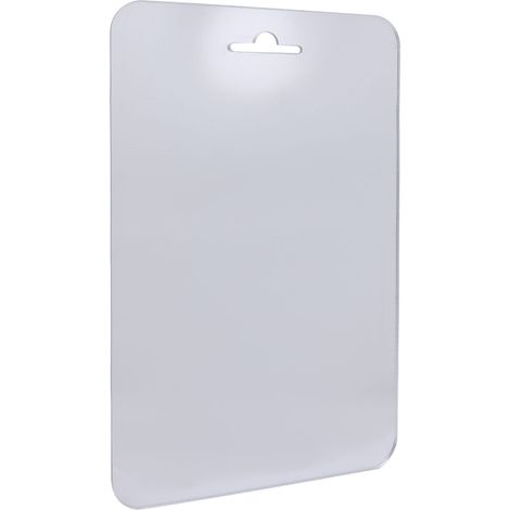 Miroir de douche antibuée en acrylique incassable, idéal pour le maquillage et le rasage dans la salle de bain (grand format). (1/5)