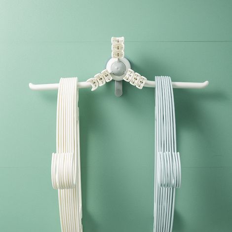 Support mural sans perçage 90°, crochet mural robuste pour vêtements et accessoires, fixation murale rangement maison, gris blanc (1/4)
