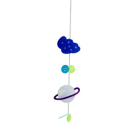 Windspiel-Geschenk für Mama und Oma zum Gedenken an den Garten, die Terrasse oder den Außenbereich – hängende Acryl-Dekoration-Planet (1/5)