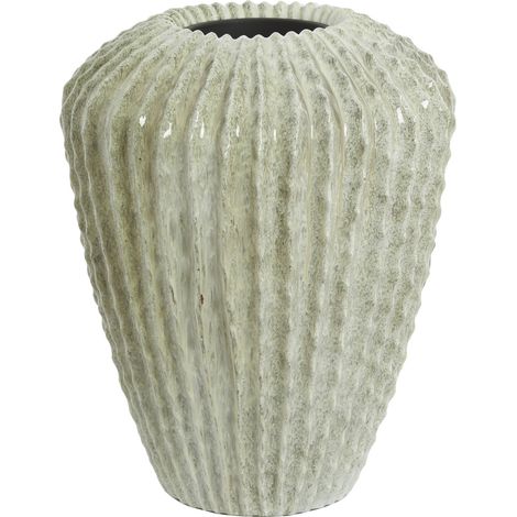 Vaso CACTI in pietra con finitura verde menta - Ø52x65 cm (1/4)