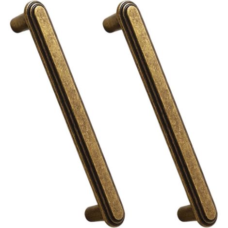Boutons de placard en métal avec poignées ergonomiques - Poignée lisse - Emballage professionnel - Quincaillerie d'armoire en métal déchiré (1/5)