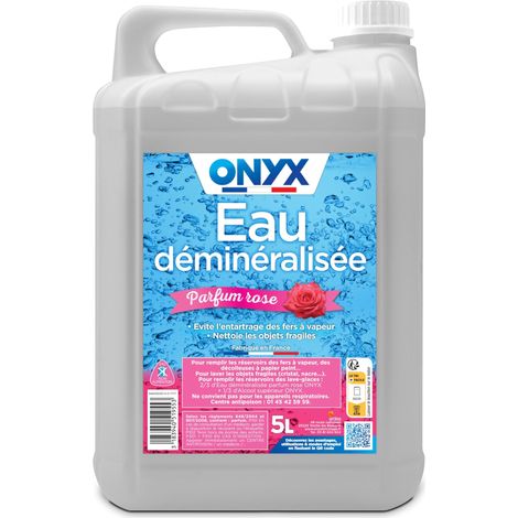 Eau Déminéralisé - Parfum Rose - Évite l'Entartrage - 5L