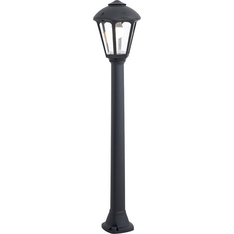 Farol baliza con poste giaffa/giampy, e27, negro, ø210 x 995 mm