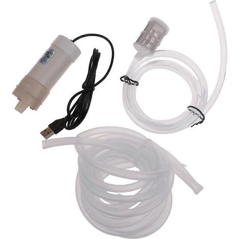 Mini pompe à eau USB pour vider les aquariums et évacuer l'eau stagnante - 3 mètres - (1/4)