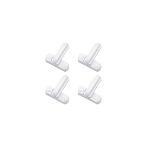 Lot de 4 serrures loquets en alliage d'aluminium – Sécurité renforcée pour fenêtres et portes PVC – Installation facile et durable (1/4)