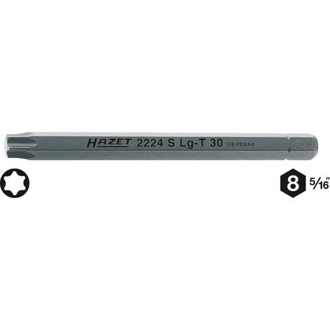Hazet 2224SLG-T50 Inserto Torx T 50 Acciaio speciale C 8 1 pz. (1/2)