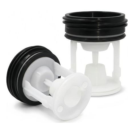 Drain Plug Set with Drain Seal for Washing Machine, Universal Drain Pump Filter and Anti-Odour Washing Machine, Replacement Drain Plug Seal Kit Optimal Sealing (1/5)
