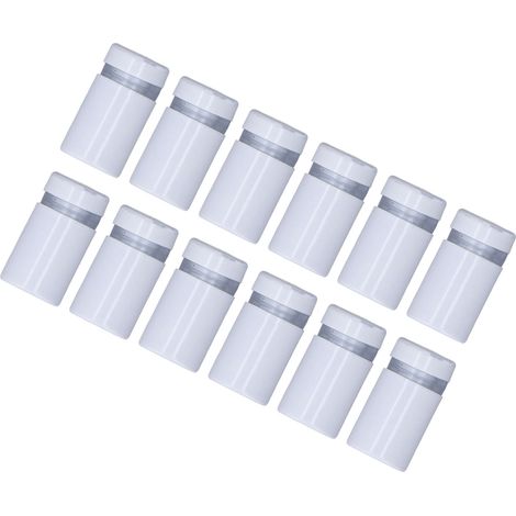 Lot de 12 vis à distance acier inoxydable 12x20mm fixation murale pour enseigne publicitaire (1/5)