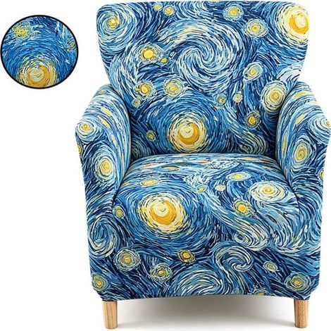 Funda para silla, Funda elástica para silla, Funda extraíble para silla, Funda para sillones de banquete/lectura, sillas de comedor (1/5)