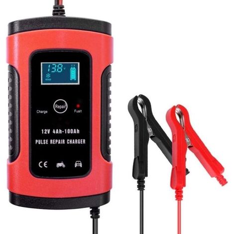 Caricabatterie da 12 V, caricabatterie di mantenimento, caricabatterie intelligente per batterie al piombo per auto, moto, scooter, 12 V 5 A bi (1/5)
