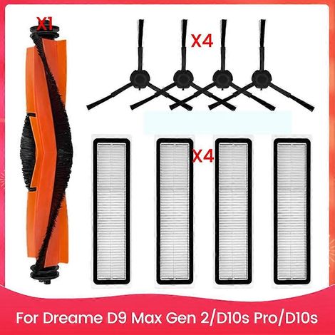 Filtre pour aspirateur brosse pour aspirateur Filtre de brosse pour aspirateur filtre de Main Side Brosse HEPA Filtre Serpillière Cloths pour D9 Max Gen 2 – D10s Pro – D10s Robot Aspirateur pièce déta (1/5)