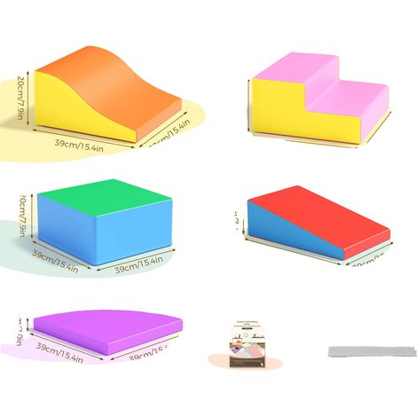 Ensemble de jouets d'escalade, jeu créatif, matériaux sûrs pour les enfants, Rouge (1/2)
