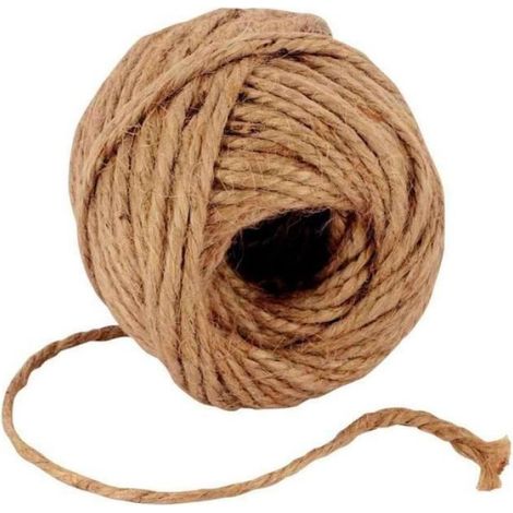 Ficelle Jute - 2 mm x 40 m - Naturelle Marron - Pour Bricolage Jardinage et Travaux Manuels - 1 Pièce (1/4)
