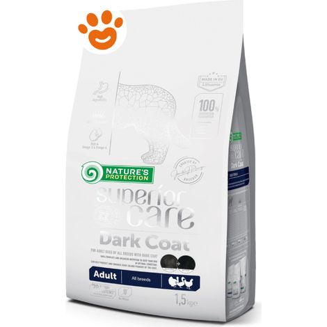 Natures Protection Dog Superior Care Manti Neri Adult All Breeds con Pollame - Sacco 10 Kg -