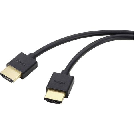 SpeaKa Professional HDMI Cavo Spina HDMI-A, Spina HDMI-A 2.00 m Nero UHD 8K,, Flessibile Cavo HDMI SP-11004212 (1/3)
