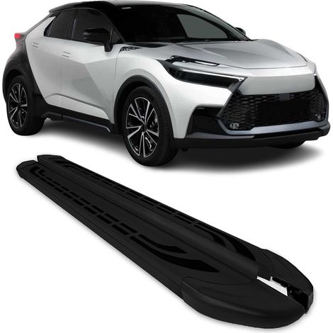 OMAC Marchepieds latéraux pédale pour Toyota C-HR AX20 2023-2026 Aluminium Noir 2Pcs