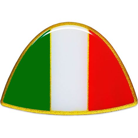 Sticker Adesivo 3D Scudo Italia HQ, 50 x 75 mm (1/4)