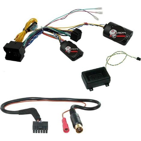 Interface Commande au volant BM9K compatible avec BMW 01-16 Fakra Radars recul Kenwood