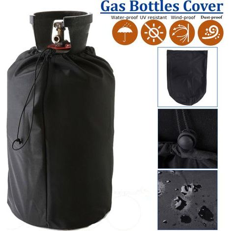 CCYKXA Propane Tank Cover 31x59cm, 20lb Gas Cylinder Protective Cover, Windproof Waterproof Anti-UV Gas Tank Cover for Outdoor Garden