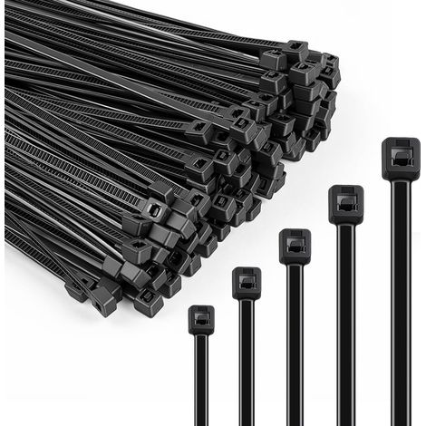 500pcs Collier de Serrage Nylon, 100/150/200/250/300mm Anti-UV (1/5)