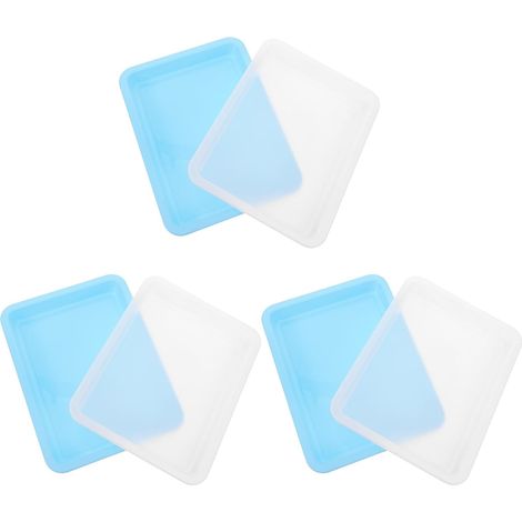 Lot de 6 Plateaux de Laboratoire en PP, Anti-Éclaboussures, Empilables, pour Expériences Chimiques en Centre de Recherche, Organisation Pratique (1/5)