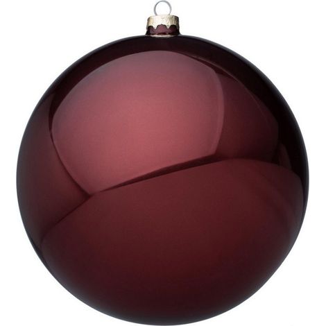 Palline in vetro "Cognac Shimmer" tinta unita per albero di Natale moderno grandi -Ø20 cm (1/3)