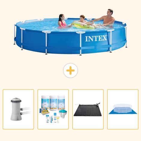 Intex Piscine Tubulaire Ronde - 366x76 cm - 5-pièces  S21026 (1/2)