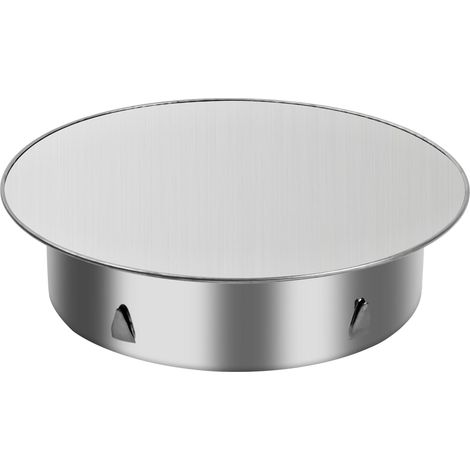 Bouchon pour Tuyau de Poêle, Couvercle de Tuyau, Couvercle de Cheminée, Couvercle de Trou de Cheminée Ø 145 mm, Sphérique Capuchon Couvercle de Capot de Cheminée pour Tuyaux, Argent (1/5)