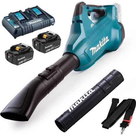 Makita DUB362 Twin LXT 18v 36v Brushless Turbo Leaf Blower 2 x 6.0ah +Charger (1/4)